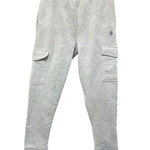 U.S. Polo Assn. Light Gray Cargo Joggers